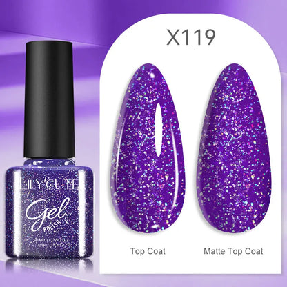 LILYCUTE 5ml Silver Metallic Liner Gel Polish – Super Bright UV Nail Art Stripe & Drawing Paint Varnish, Mirror Effect Graffiti Gel