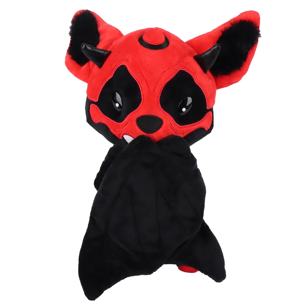 28cm Halloween Two-Tone Skeleton Bat Plush Toy – Cute Stuffed Animal Doll for Home Decor & Holiday Gift