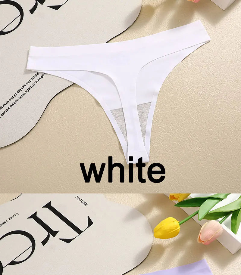 3PCS Sexy G-String Underwear Set – Breathable Seamless Low Waist T-Back Bikini Panties for Women, S-XL Sizes