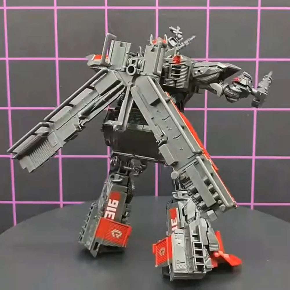 BAIWEI TW1024 Sentinel Prime Transformation Toy – Fire Engine Robot Action Figure Autobot Model TW1025
