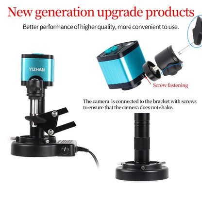1080P 48MP 4K Digital Microscope – HDMI/USB/VGA Camera with 150X C-Mount & Articulated Arm for Repair