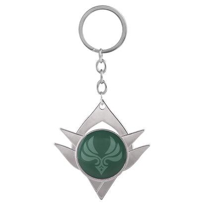 Genshin Impact Venti Eye Keychain 1:1 – Luminous Anime Cosplay Key Ring Backpack Pendant Gaming Accessories Gift