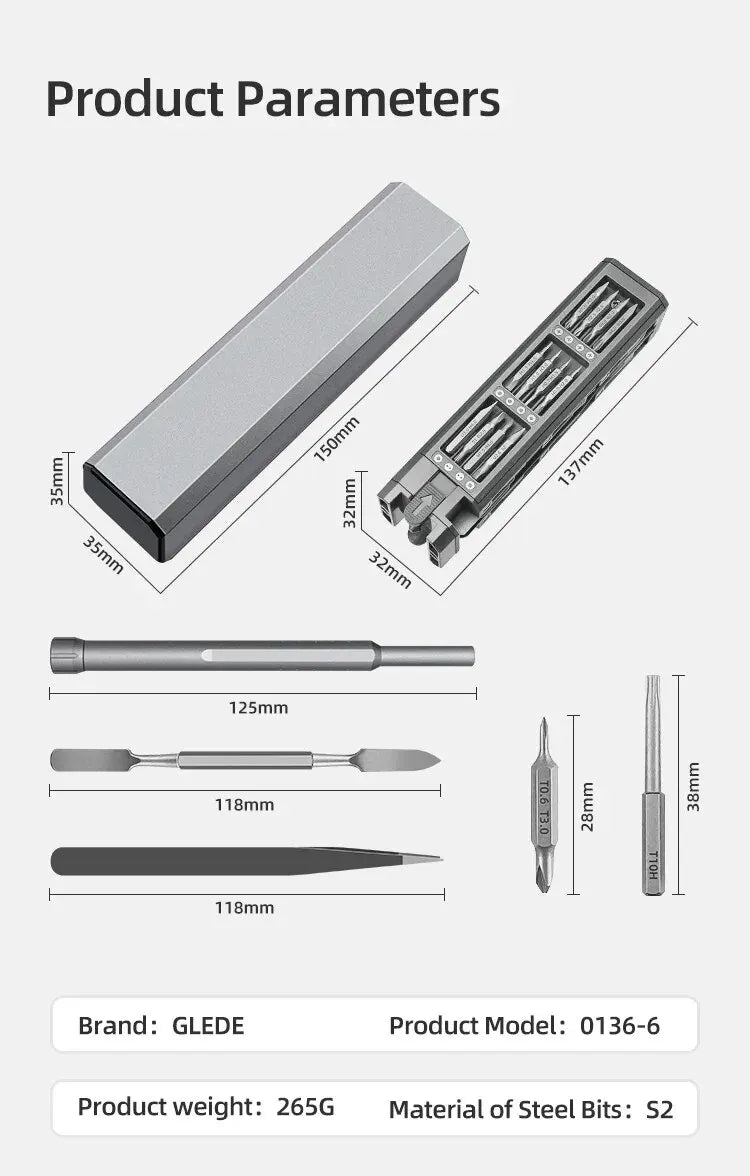 71-in-1 Precision Screwdriver Set – Double Magnetic Torx & Hex Bits, Mini Multifunctional Repair Tool Kit        4o