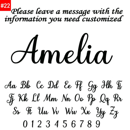 Customized Name Letter Necklace – Personalized Stainless Steel Pendant, Simple Clavicle Chain for Women, Valentine's Day Gift