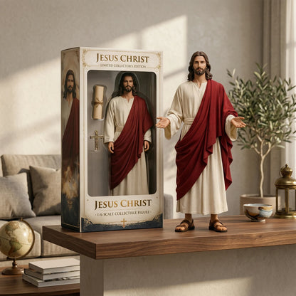Jesus Open Arms Blessing Statue - 1/6 Scale Hand-Painted Christ Figurine for Home Decor