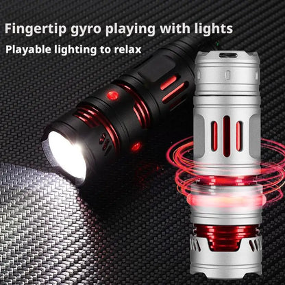 Mini EDC Rechargeable Flashlight - Compact Pocket Torch for Camping, Hiking, Fishing & Emergency Use