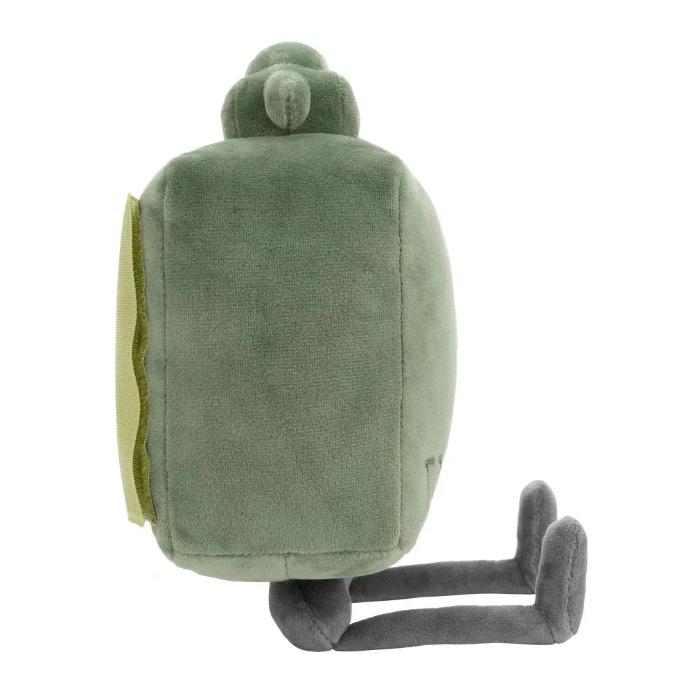 20CM Kawaii Claymore Green Square Plush Doll – Soft Clay Plush Pillow Toy, Collectible Anime Style Gift for Kids Birthday & Decor