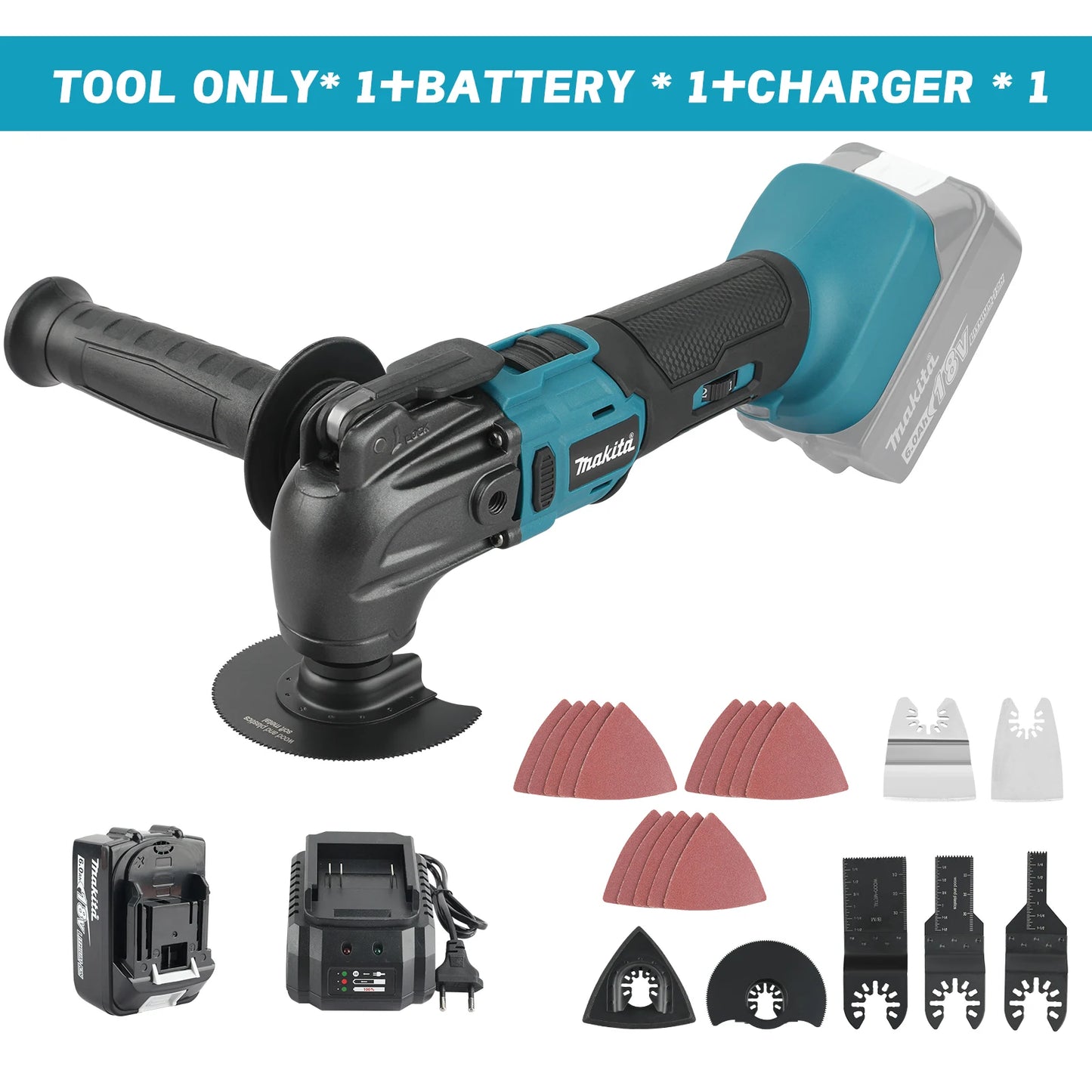 Makita 18V Brushless Quick-Release Oscillating Multi-Function Tool – Electric Trimmer Renovator