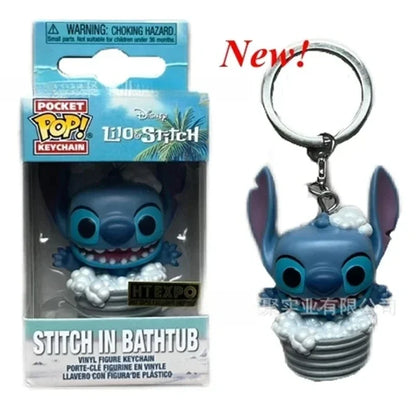 Funko Pocket Pop Keychains 22 Styles – Mickey, Minnie, Donald, Stitch, Angel, Elvis, Lilo & Scrump Vinyl Figure Toys