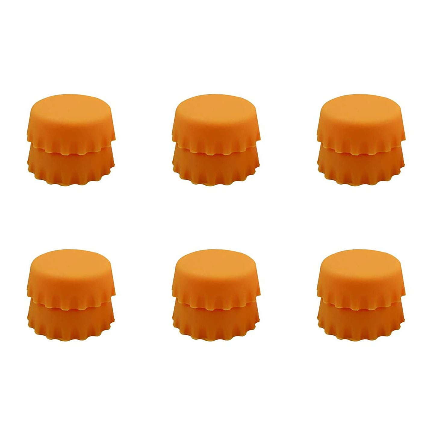 2/6/12pcs Silicone Beer Bottle Caps – Preservative Covers for Wine, Vinegar, Soy, and Cocktail Bottles