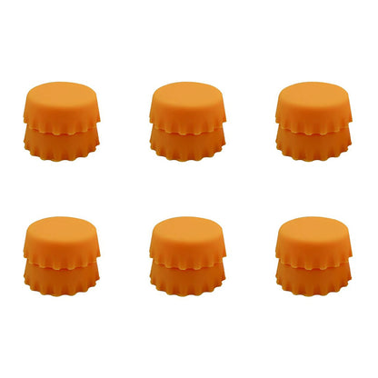 2/6/12pcs Silicone Beer Bottle Caps – Preservative Covers for Wine, Vinegar, Soy, and Cocktail Bottles