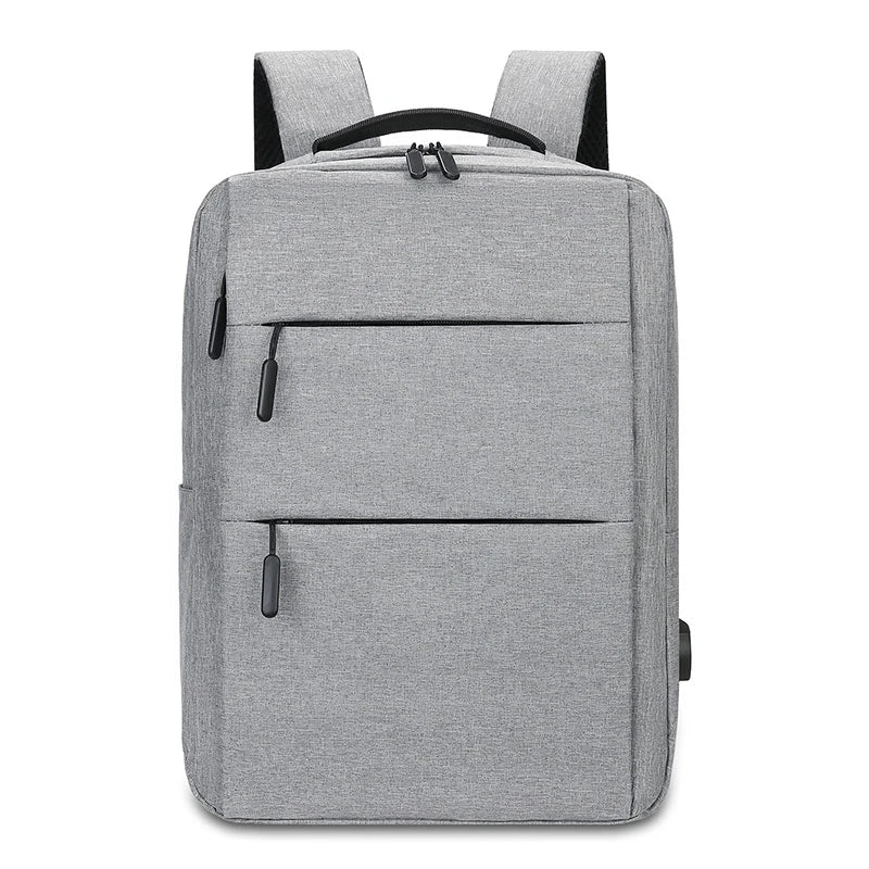 Multi-Layer Zipper Laptop Backpack 13–15 Inch – Business Travel Computer Bag for Men & Women
