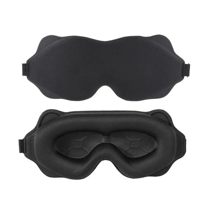 3D Sleep Mask for Eyes — Soft Travel Eye Shade, Light-Blocking Sleeping Aid, Breathable Night Eyepatch