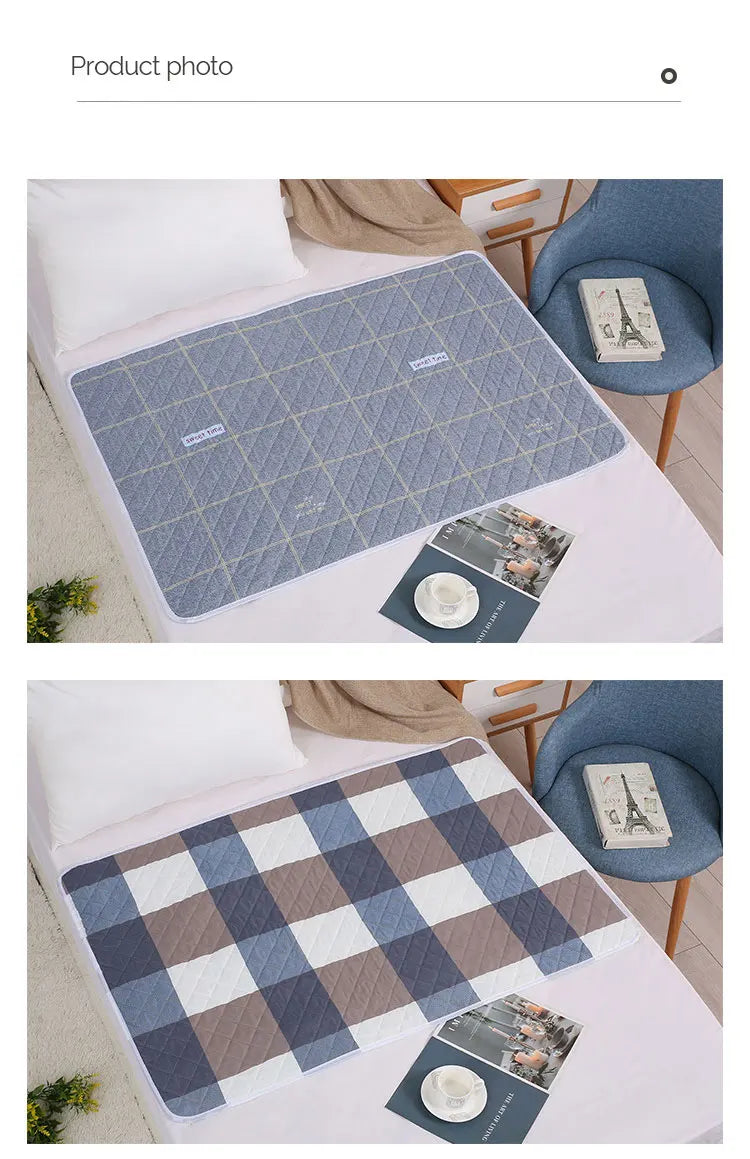 Waterproof Baby Mattress Protector – Washable Urine Mat with Cute Cartoon Design | Breathable Diaper Bedding Pad for Toddlers