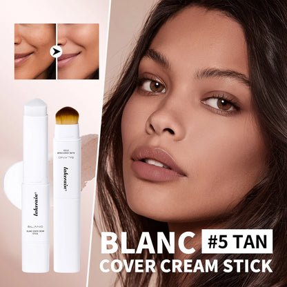 Color Changing Foundation Stick - Waterproof Dual-Ended High Coverage Makeup with Brush