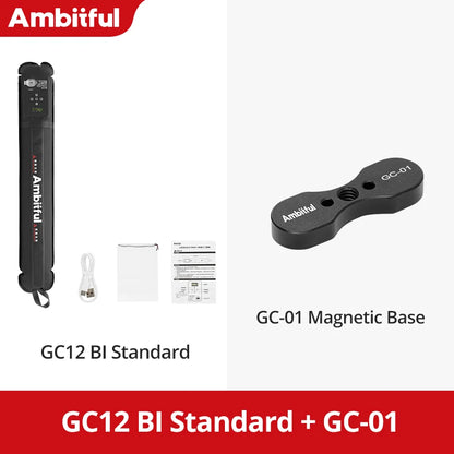 Ambitful GC12 Gold Crow Flexible Photography Lighting - 2700K-6500K Portable LED Soft Light, Inflatable Air Light