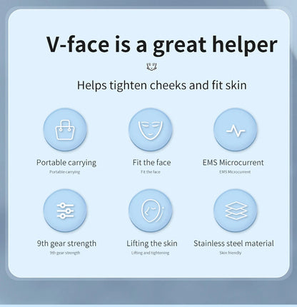 EMS Face Lifting Massager – Anti-Wrinkle, Firming V-Face Lift Microcurrent Device for Double Chin Skin Care