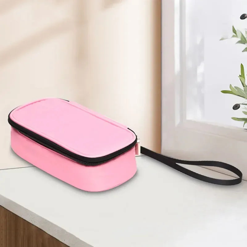 5-Color Portable Insulin Cooling Bag — Waterproof Thermal Diabetic Pill Protector, Gel-Free Insulated Cooler