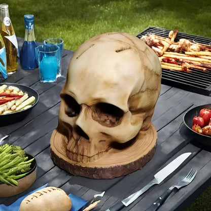 Skull Skeleton Kitchen Knife Holder - Horror Style Storage Rack and Decor