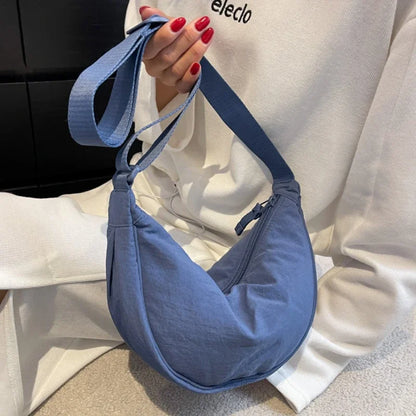 Casual Nylon Hobo Crossbody Bag for Women – Shoulder, Half Moon, Tote Travel Shopper & Purses