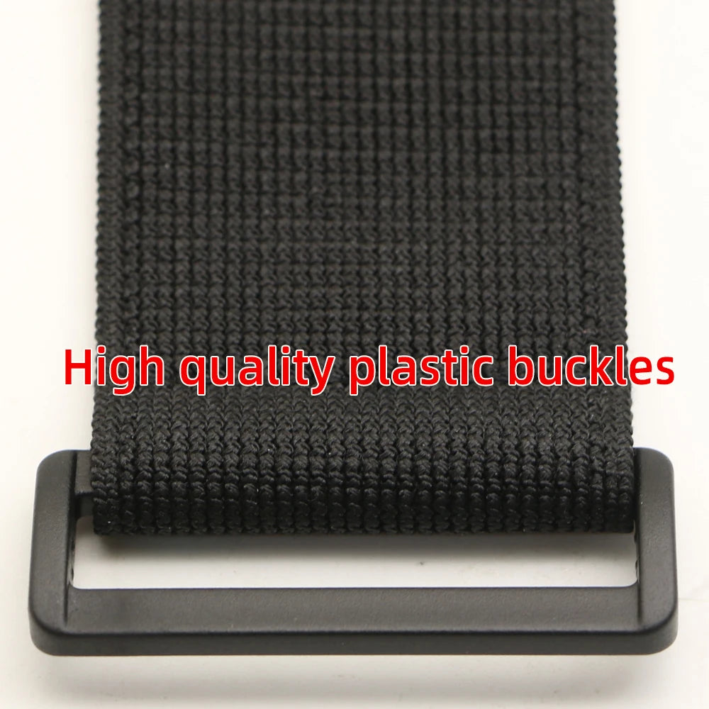 Adjustable Elastic Hook-and-Loop Straps - Reusable Nylon Cable Ties with Reverse Buckle Fastener for Sports and Everyday Use