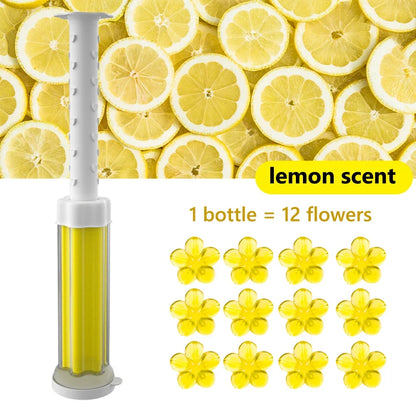 1/5-Pack Floral Toilet Cleaner Gel - Odor-Removing Aromatic Gel for a Fresh, Clean-Smelling Bathroom