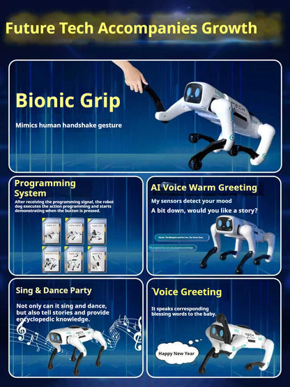 AI Smart Robot Dog Toy - Programmable Remote Control Robot with Loading Basket