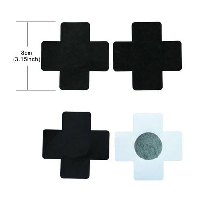 Women’s Disposable Adhesive Nipple Covers - Invisible Chest Petals and Cross-Shaped Pasties in 7 Colors