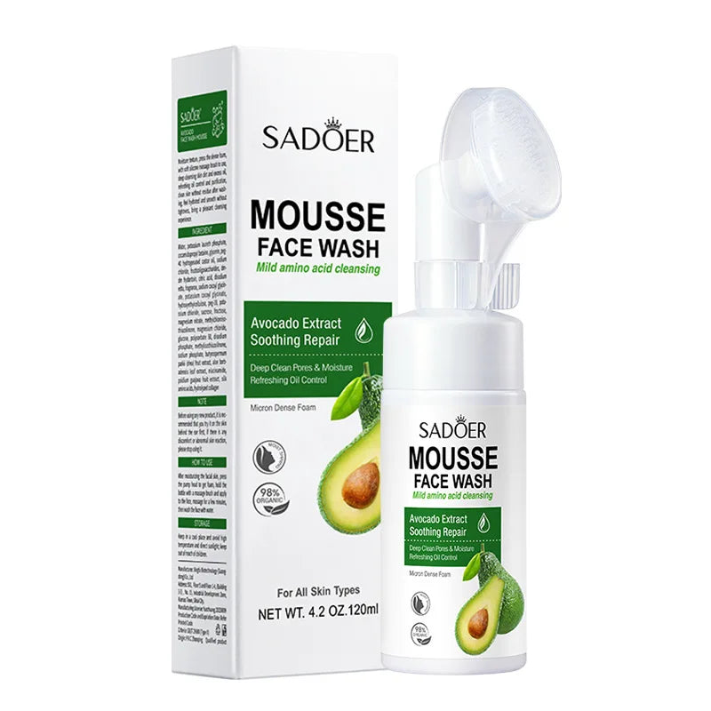 SAODER Fruits Facial Cleanser – Moisturizing & Hydrating Face Wash Foam with Massage for Skincare