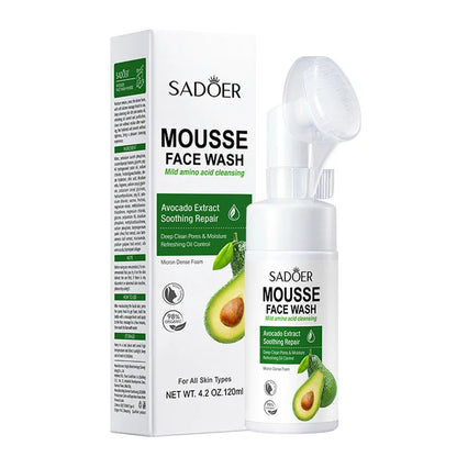 SAODER Fruits Facial Cleanser – Moisturizing & Hydrating Face Wash Foam with Massage for Skincare