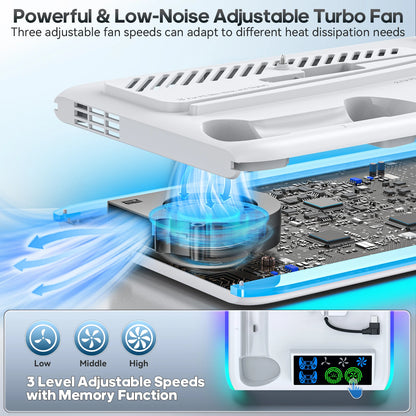 PS5 Game Stand with Cooler Fan — RGB Support Base & Holder for Sony PS5, Slim & Pro | Gaming Accessories