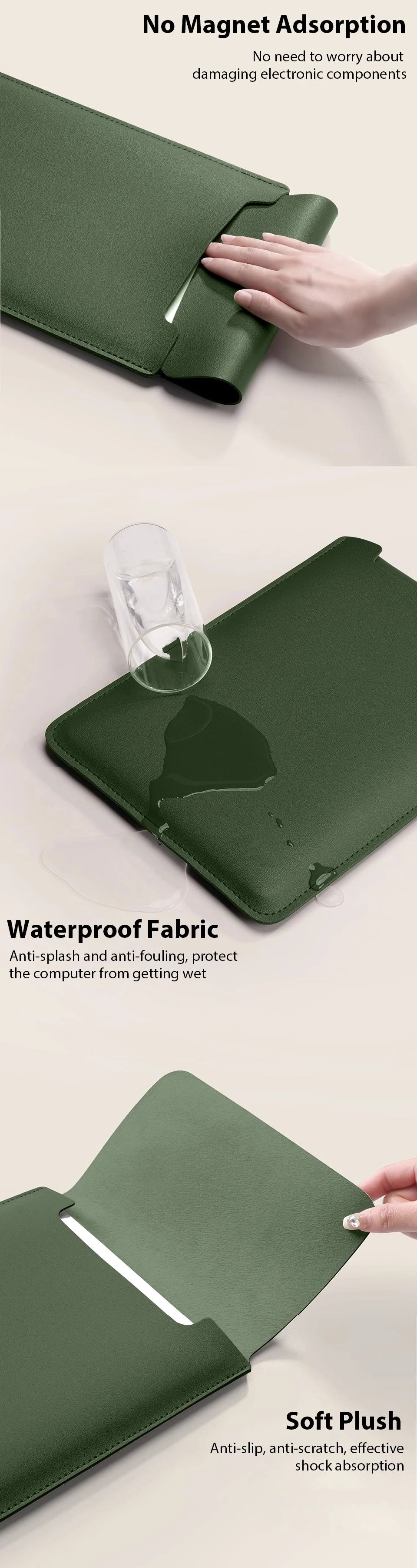 Laptop Sleeve Bag for Apple MacBook, Lenovo, Huawei, Xiaomi, ASUS – 11-16 Inch Notebook & iPad 12.9 Cover Case