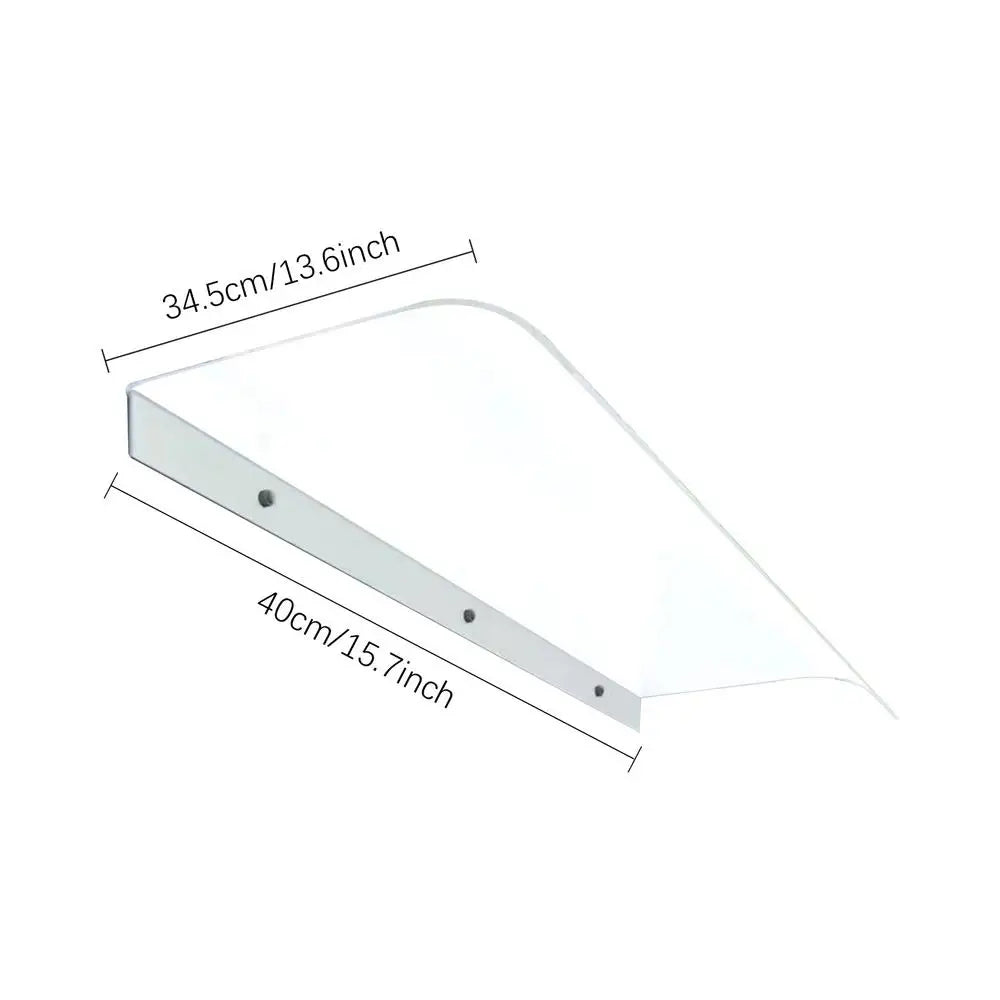 Transparent Outdoor Window & Door Awning – Patio Canopy with UV Protection for Garden, Windows & Patios