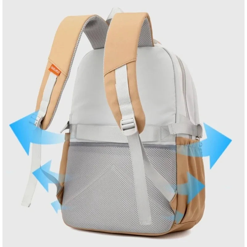 Girls Elementary School Backpack (Ages 7–12) – Primary Student Bookbag for Teens & Kids, Lightweight Shoulder School Bag
