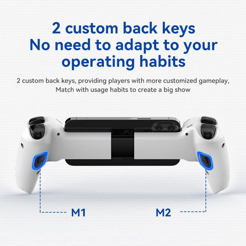 BSP-D9 Wireless Bluetooth Mobile Game Controller – Stretch Design for PC, Tablet, Switch, PS3/PS4, Dual Hall Somatosensory Controller