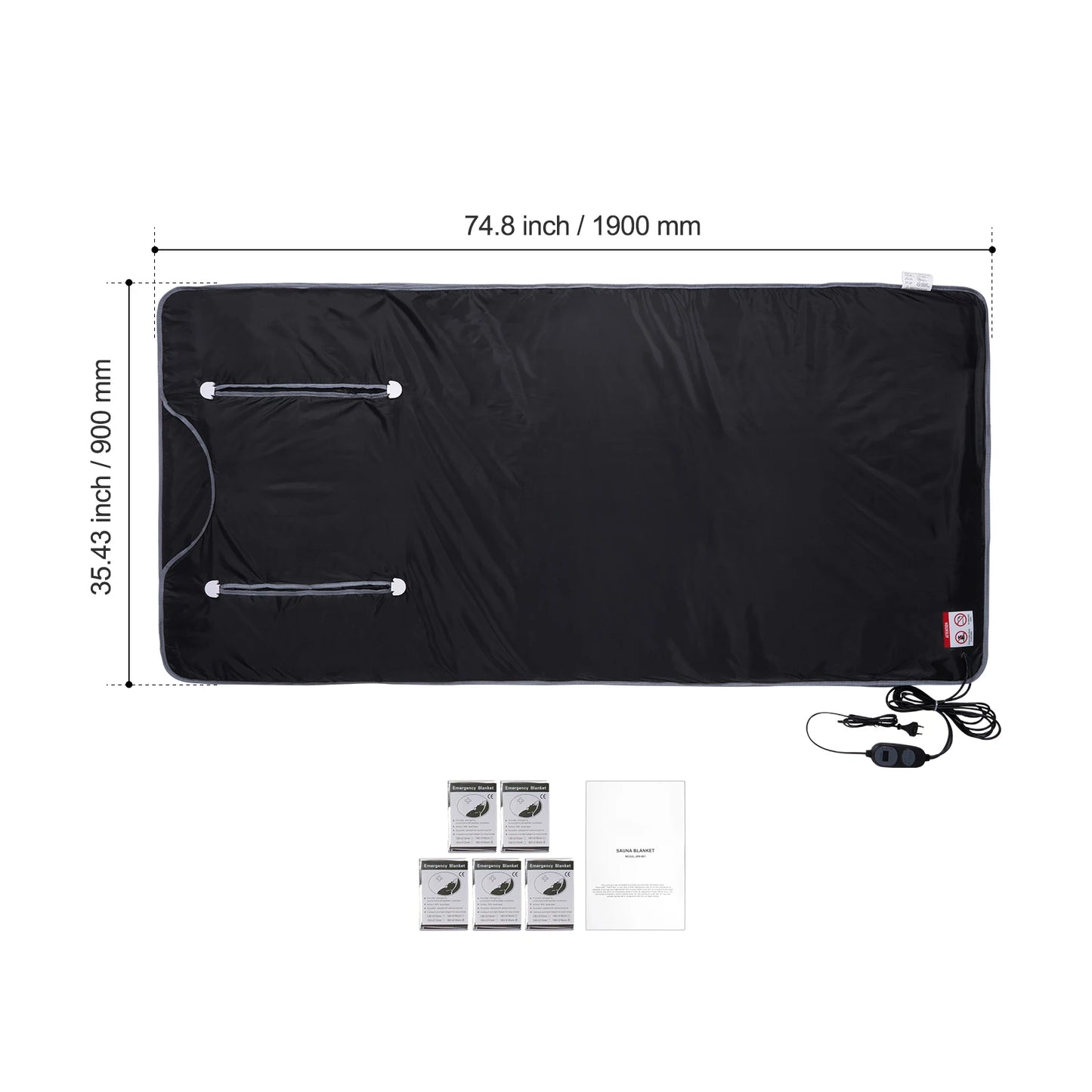 VEVOR Sauna Blanket for Detoxification – Portable Far Infrared Sauna, Adjustable Temperature & Timer for Home Relaxation