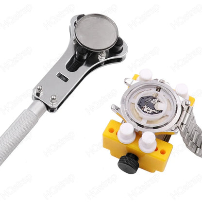 Three-Jaw Watch Case Opener – Adjustable Screw Back Remover Tool for Watchmakers