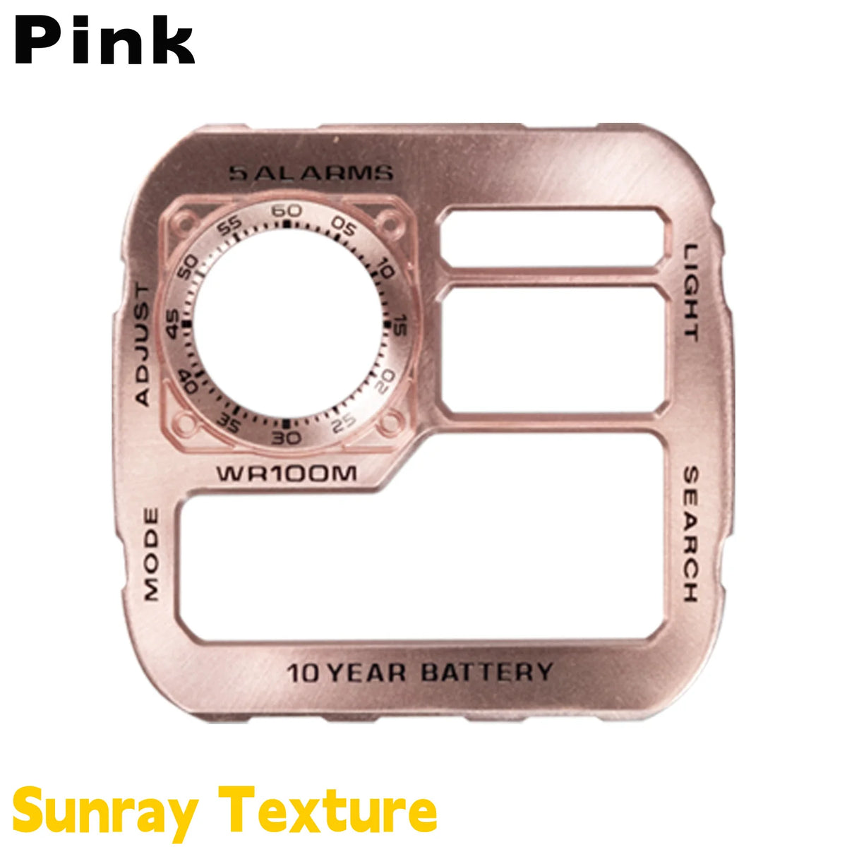 Casio AE1200 Watch Dial Mod - Copper Sunray Texture Faceplate Replacement Accessory