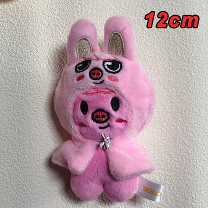 310style Skzoo Plush Pencil Case – Kawaii Kpop Stray Wolf Stuffed Animal Toy, Cartoon Plush Doll for Kids Gift