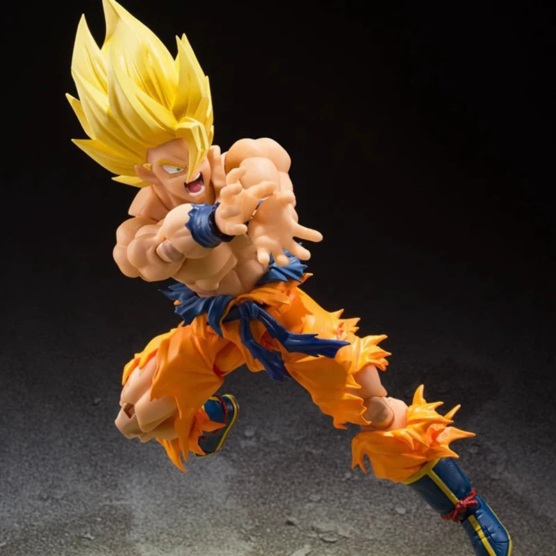 17cm Dragon Ball Z SHF Son Goku Action Figure – Movable PVC Super Saiyan Kakarotto Collectible Toy