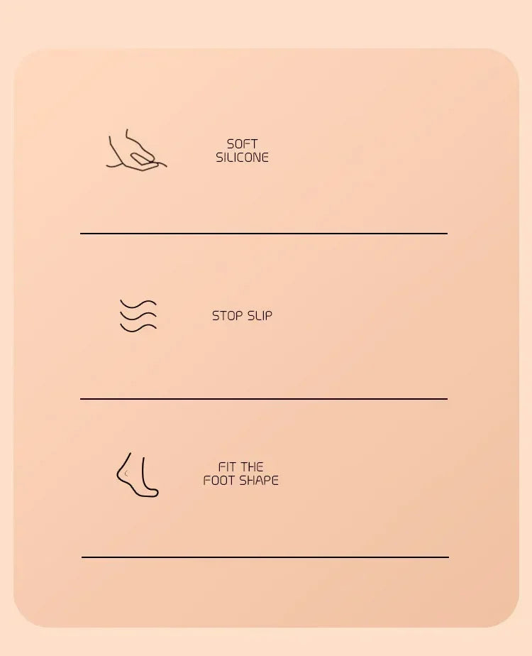 New Forefoot Pads for Sandals & High Heels – Silicone GEL Invisible Half-Size, Non-Slip Self-Adhesive Pads