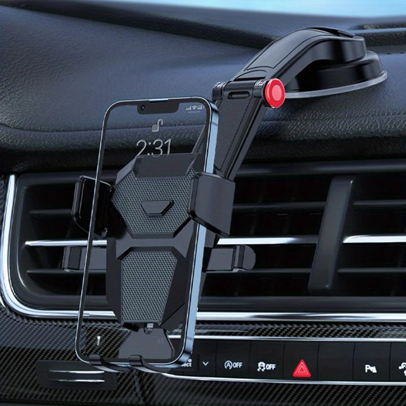 Gravity Car Phone Holder Stand - Universal Dashboard Mobile Phone Mount for iPhone Samsung Xiaomi Smartphones