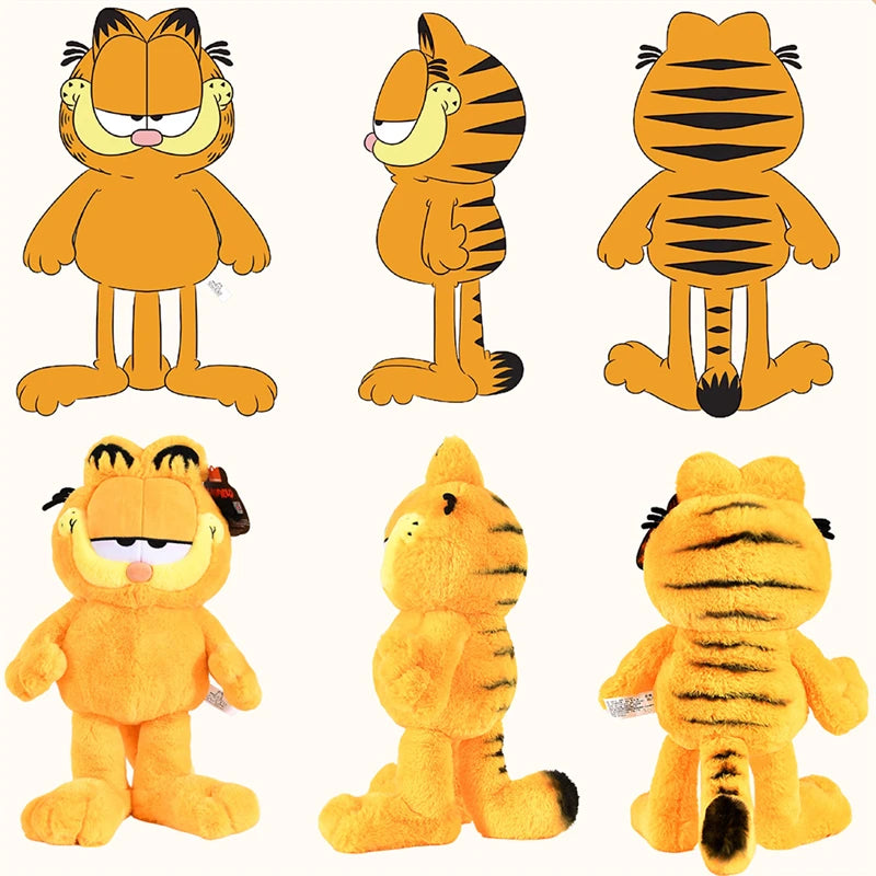 Original Garfield Family Plush Toys — Kawaii Soft Stuffed Garfield & Odie Dolls for Kids