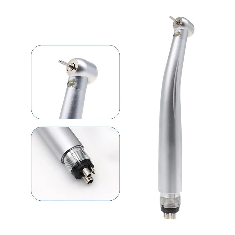 LED Dental Handpiece – High-Speed Push Button with 3 Water Spray, Ceramic Bearings & High Rotation Air Turbine Tip