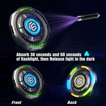 Magnetic Fingertip Spinner - Metal Push-Slide Fidget Toy for Stress Relief and Focus