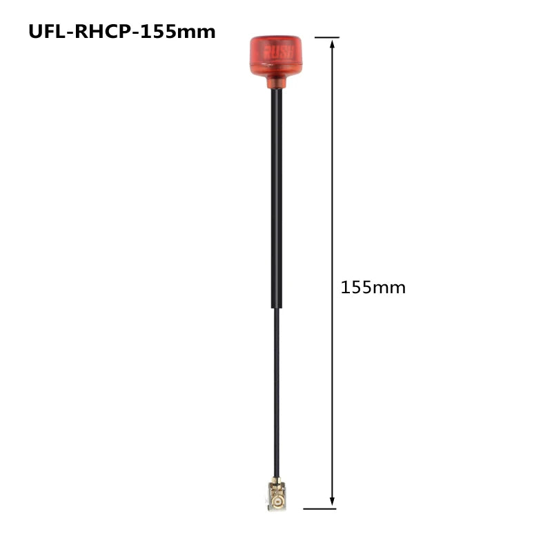 Rush Cherry FPV 5.8G Antenna – LHCP/RHCP SMA MMCX UFL IPEX Adapter for Racing Drone Goggles
