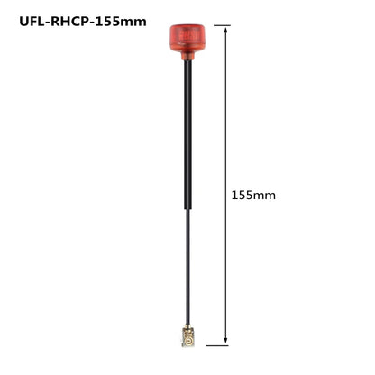 Rush Cherry FPV 5.8G Antenna – LHCP/RHCP SMA MMCX UFL IPEX Adapter for Racing Drone Goggles