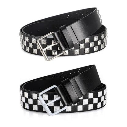 Unisex Rivet Belt - Punk HipHop Y2K Rock Style Streetwear Belt for Men and Women