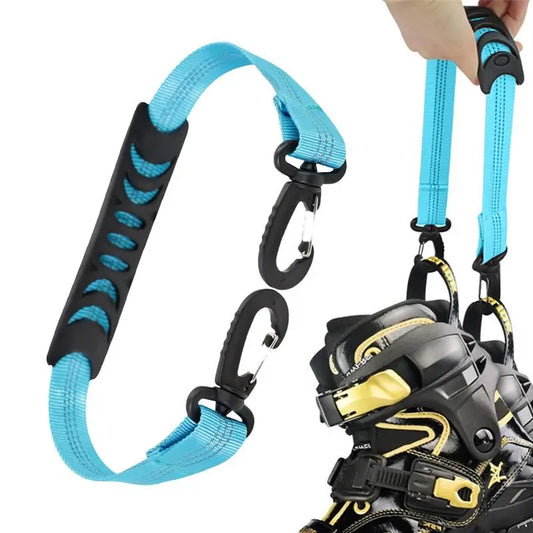 Portable Ski Boot and Inline Skate Carrying Straps - Adjustable Straps for Men & Women, Ideal for Ice Skates and Winter Skiing Equipment Accessories