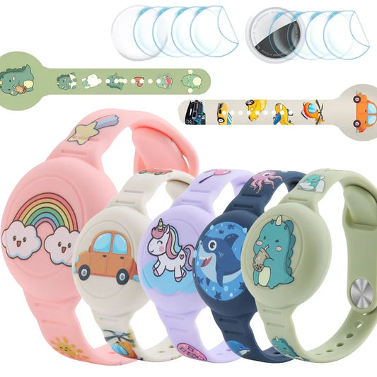 Airtag Bracelet & Necklace for Kids — Comfortable Secure AirTag Wristband & Watch Band for Kids and Adults